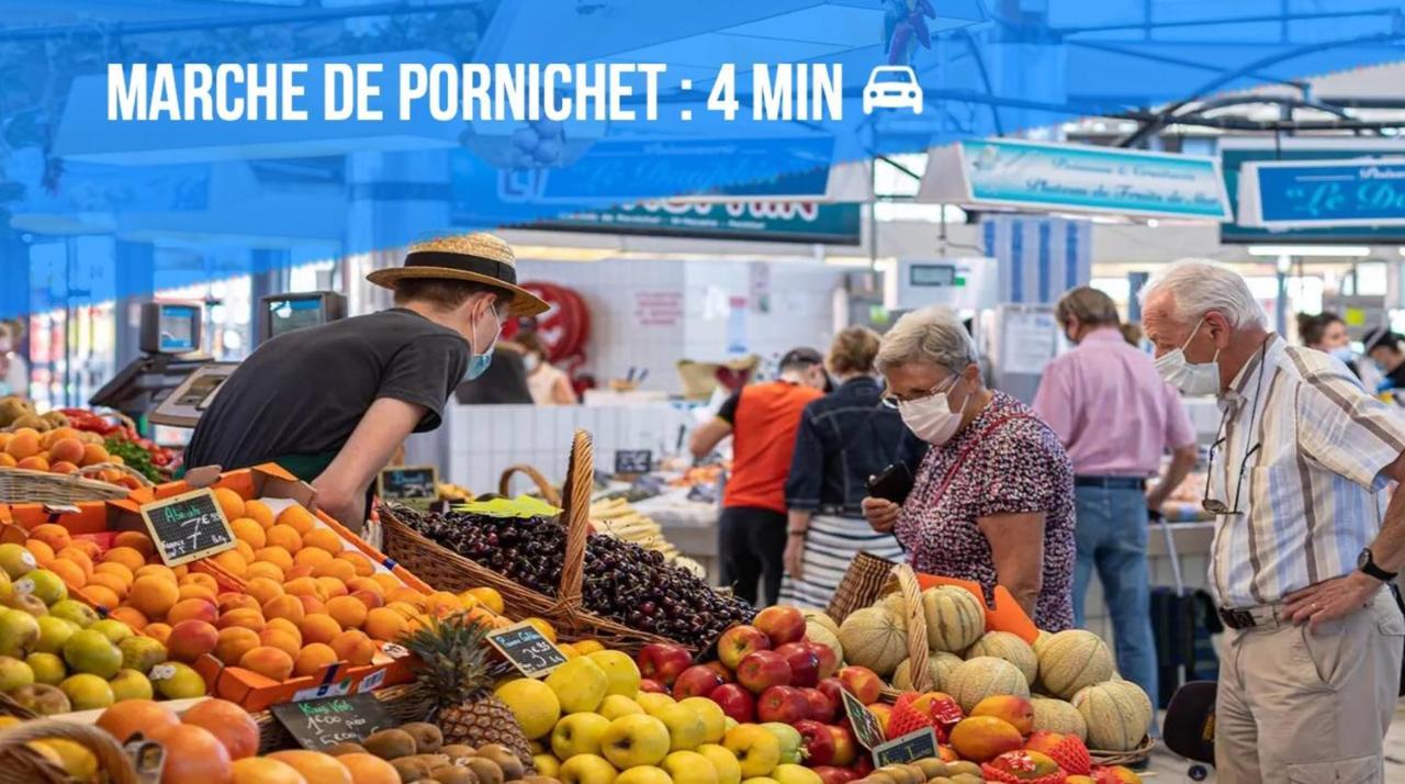Appartement La Baule Pornichet Terrasse - Cuisine - Calme - Wifi - Parking Gratuit Zewnętrze zdjęcie